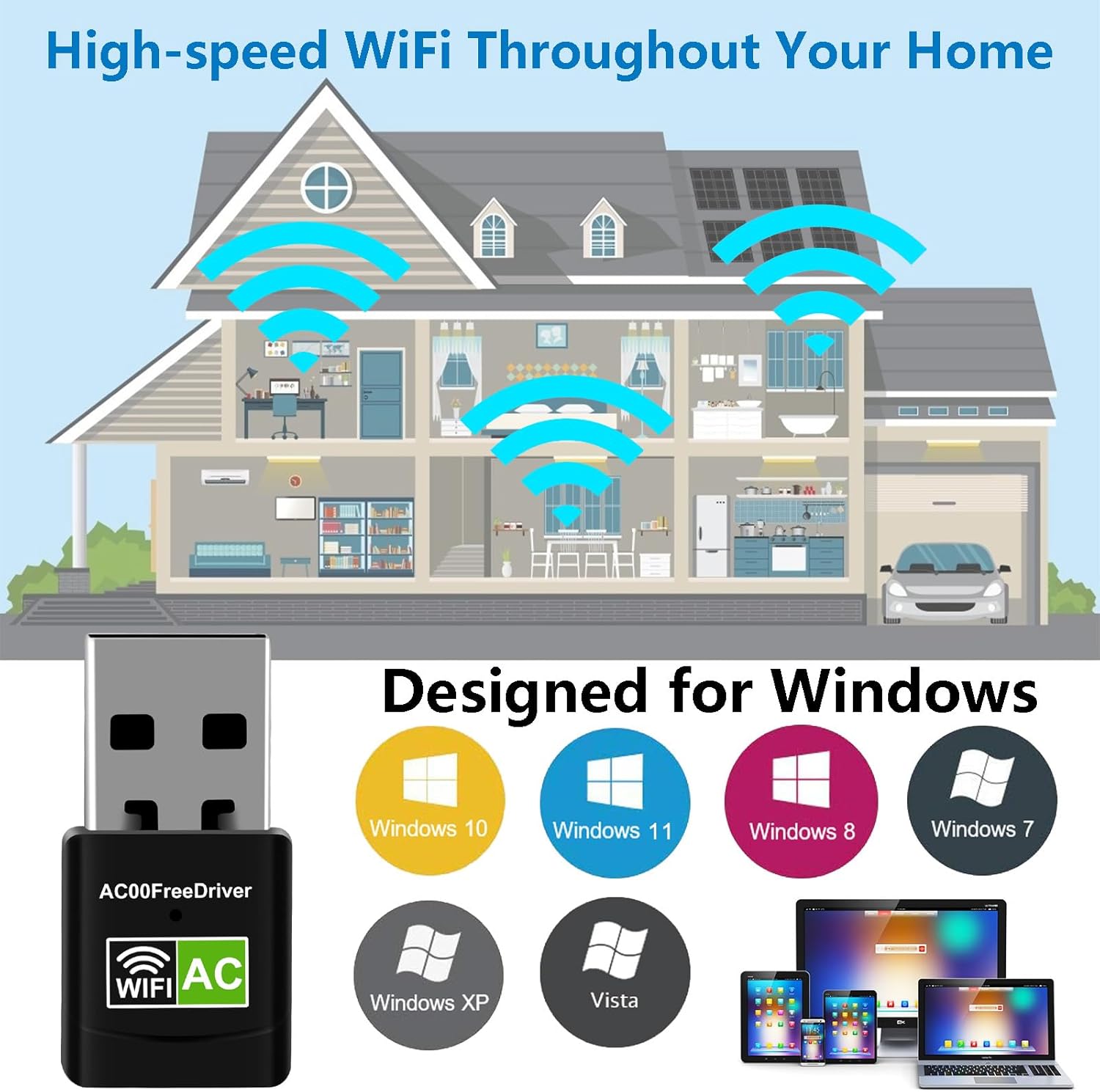 Imagen 7 de Adaptador USB WiFi Dual Band AC600