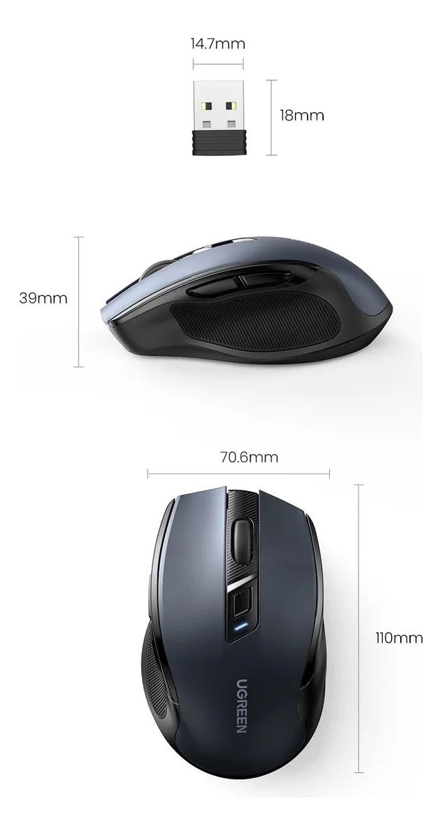Imagen 8 de Mouse Inalámbrico UGREEN MU006
